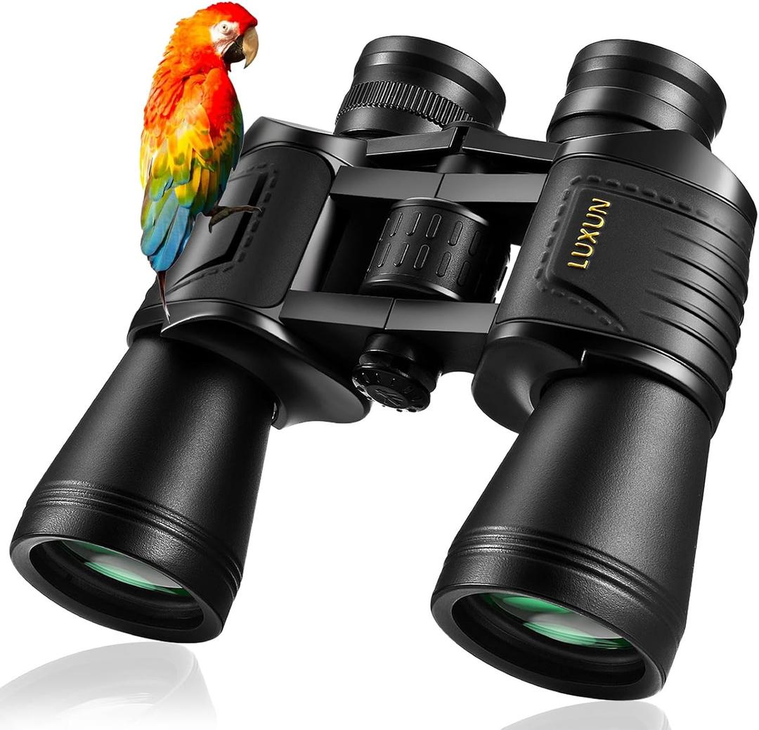 LUXUN Binoculars for Adults High Powered,20x50 Binoculars with BAK4 Prism FMC Lens, Waterproof Telescope for Bird Watching, Hunting, Football Games, Travel and Cruise with Carrying Bag and Strap