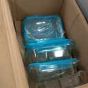 Pyrex Glass MealBox (5-Pack, 4 Cup) Divided Compartments with Locking Lids, For Meal Prepping and Portioning, BPA Free Microwave Dishwasher Safe