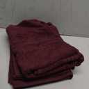 BOUTIQUO 100% Cotton 2 Pack Bath Towel Set 28x55, Eco-Friendly Large Bath Towels, Compact Quickdry Lightweight Soft & Highly Absorbent Bath Towel, Ideal for Everyday Gym Travel Camp Pool - Burgundy