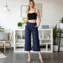 NEW YOUNG 3 Pack Women's Wide Leg Pants with Pockets High Waist Loose Sweatpants Casual Lounge Yoga Workout Palazzo (XL)