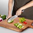 Large Acacia Wood Cutting Board with Handle Wooden Charcuterie Board Kitchen Chopping Block for Meat Cheese Vegetable Bread Fruit Serving Boards Wood Butcher Block Carving Board, 17" X 13"
