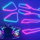 6PCS RGB Dream Color CHASING Addressable LEDs Overlay Lighting LED Lights Angel Eyes for 2020-2024 Polaris Slingshot Easy Installation APP Remote Control