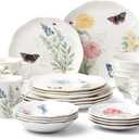 Lenox 865075 Butterfly Meadow 28-Piece Dinnerware Set, White