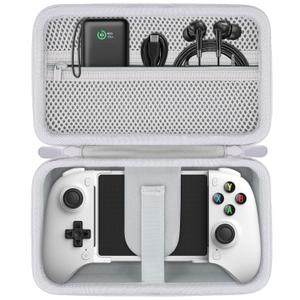 Aenllosi Hard Case for 8Bitdo Ultimate Mobile Gaming Controller, 8Bitdo Phone Controller Organizer (Case Only) (White)