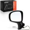 A-Premium Driver Side Power Door Mirror Compatible with Toyota Prius V 2012 2013 2014 2015 2016 2017 - Heated Manual Folding White Outside Rear View Mirror, Left Driver Side