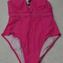 Tempt Me Women Sexy One Piece Swimsuits Deep V Neck Bathing Suits Plunge Hollow Out Swimwear , L