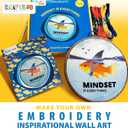 Hand Embroidery kit for Beginners .Beginner embroidery kit for adults with Stamped Embroidery Patterns. Embroidery Kits for adults.Embroidery Starter Kit. Cross Stitch Kit.Needlepoin kit Goldfish