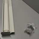 AOSKY Blackout Roller Shades Cordless Blinds for Windows, Free-Stop Shades with Valance, Thermal Insulated Fabric, UV Protection, Blinds for Home and Office (34" W x 72" H, Linen Beige