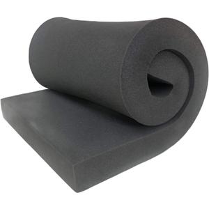AKTRADING CO. CertiPUR-US Certified Charcoal Rubber Cushion (Seat Replacement, Foam Padding, Acoustic Upholstery Sheet ) - 1"H X 24"W X 72"L