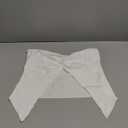 Women Sexy Strapless Y2k Tube Top with Twist Knot Front Cute Summer Going Out Tops, White, Size M