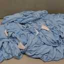 magalo 12 Pack Blue Mist Spandex Folding Waterproof Chair Cover, Stretch Chair Cover Protector for Wedding, Party, Dining Banquet and Other Special Events,  12PCS, Blue Mist