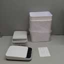 Anborry Bathroom Trash Cans with Lid 2 Pack 2.2 Gallon Touchless Automatic Motion Sensor Small Slim Garbage Can, Smart Electric Narrow Garbage Bin for Bedroom Office Kitchen (White)