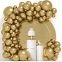 Metallic Gold Balloons 84 pcs Gold Balloons Garland Arch Kit 5 inch +12 inch +18 inch Chrome Gold Balloons Happy Birthday Balloons Baby Shower Wedding Balloons Christmas Balloons Garland