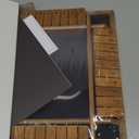 Vamslove 12 inches Shut The Box Dice Game Wooden Board Table Math Game with 8+4 Dice for 2-4 Player, 4 Sided 10 Numbers Close The Box for Kids Adults(Instructions Included)