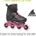Rollerblade Lightning 90 Women's Urban Inline Skate,Black/Sangria, 6 
