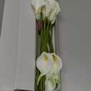 Amore Florals 12 PCS White Calla Lily Artificial Flowers,14.6" Faux Calla Lilies Flower Real Touch Silicone Fake Lilies Flowers for Home Decor,DIY Wedding Centerpieces, Indoor Floral Arrangements