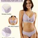 ULTREAGLE Padded Wireless Bras for Women - Wireless Bra Bralettes for Women with Support Padded Bralette