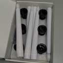 SoulBay 6pcs Christmas Decorations Window Candles with Remote Timer, 7.9inch Battery Operated Flameless Flicker LED Taper Candle Lights w/Black Holders for Home Party Indoor Windowsill Dcor