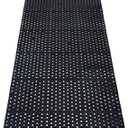 uyoyous Rubber Floor Mat with Drainage Holes 82.67"x35.43" Resistant Anti-Fatigue Commercial Floor Mats with Non-Slip Backing Heavy Duty Rubber Drainage Mat for Industrial Kitchen