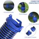 20FT RV Sewer Hose Kit (2x 10FT Sections), with 4 covers, UV-Resistant Heavy Duty Waste Hose for Travel Trailer & Camper