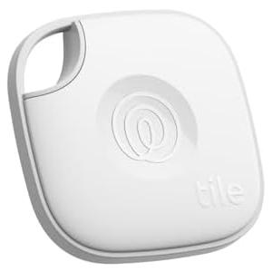 Tile by Life360 Mate - Bluetooth Tracker, Keys Finder and Item Locator for Keys, Bags and More. Phone Finder. Both iOS and Android Compatible. 1-Pack (White)