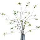 4pcs 38" Green Ficus Fake Leaves Silk Artificial Plants Tree Tall Greenery Stems Realistic Olive Branches Faux Flowers for Vases Filler Indoor Office Decorations Table Centerpiece Home Decor Forlaoers