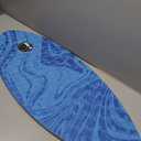  36” Skipper Skimboard with High Gloss Coat Wooden Skim Boards for Beginners, Teenagers and Adults Beach Skimboard 3 Color Traction Pad to Choose(Blue)