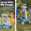 Step2 Misting Mountain & Waterfall Water Table with 21-Piece Accessory Set, Plastic, Ages 18 Months–5 Years, Gray