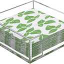 MaxGear Acrylic Cocktail Napkin Holder for Table, Clear Guest Towel Holder, Beverage Buffet Paper Napkin Caddy for Bar, Party, Dinner, Kitchen & Dining Room, Bathroom, Perfect for 5 x 5 inches Napkins