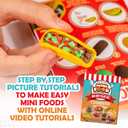 Original Stationery DIY Air Dry Clay Kit - 10 Colors, 19+ Pieces, World Food Style, Ages 7+ - Mini Food Making Kit for Kids & Air Dry Modeling Clay Set