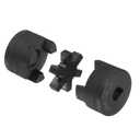 uxcell 5/8" to 7/8" L095 Flexible 3-Piece L-Jaw Coupling Coupler Set & Buna-N NBR Rubber Spider for Log Splitter Hybrid Equipment