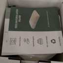 Firm Latex Pillow, Natural Latex Foam Pillow with Removable Cotton Cover, Standard Size (L22''W14''H5''), Strong Support Travel Pillow, Thin Camping Pillow, Perfect Packaging