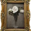 CISOO 4x6 Vintage Picture Frame, Antique Ornate Bronze Gold Photo Frame, for Table Top and Wall Display, Decorative Floral Design Retro Home Decor, Photo Gallery Art