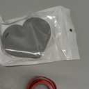 Acellegic  Heart Place Cards Valentine's Day Name Cards Mirror Acrylic Gift Tag for Table Place Setting Centerpiece Ideal for Wedding Bridal Brunches Birthday Anniversary Party Event(Pink Heart)