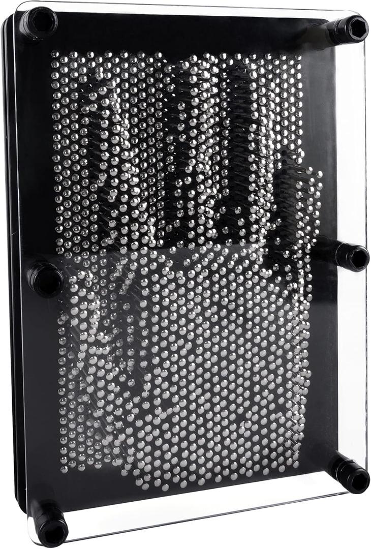 Super Z Outlet 3D Pin Art Board - Metal Fidget Sensory Toy for Stress Relief & Creativity