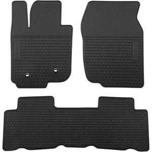 Car Floor Mats Custom Fit for Toyota RAV4 2006-2012 Black Rubber All Weather Protection Auto Floor Liners Heavy Duty Odorless