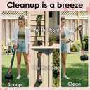 33" Pooper Scooper 2 Pack, XL Tall Handle No Touch Dog Pooper Scooper for Large Small Dogs, Durable Spring & Lightweight, Large Pooper Scooper for Dogs Heavy Duty, Portable Dog Poop Pick Up Tool