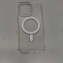 JETech Magnetic Case for iPhone 15 Pro Max 6.7-Inch Compatible with MagSafe Wireless Charging, Shockproof Phone Bumper Cover, Anti-Scratch Clear Back (Clear)