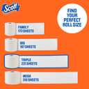 Scott ComfortPlus Toilet Paper, 12 Triple Rolls, 231 Sheets per Roll, Septic-Safe, 1-Ply Toilet Tissue