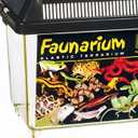 Exo Terra Faunarium Small PT2255 Plastic Reptile Terrarium and Transport Container for Lizards, Spiders & Amphibians