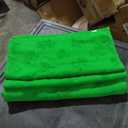 Peryiter 3 Pack Cotton St. Patrick's Day Bath Towels Set Green Clover Towels for Bathroom, Soft and Absorbent, Contains 1 Bath Cloth and 2 Washcloths