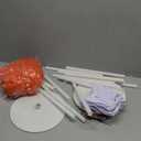 26pcs Day of The Dead Marigold Arch Set Includes Artificial Marigold Garland Arch 2 Fixing Brackets Plastic Ties and Simulated Monarch Butterfly for Day of The Dead Altar Table Decoration