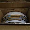 AmorArc 9.5'' Large Ceramic Pasta Bowls, 38oz Handpainted Stoneware Bowls Set of 4, Microwave&Dishwasher Safe Bowls with Wavy Rim&Rustic Terracotta Underside for Fruit Pasta Salad, Multi-Color
