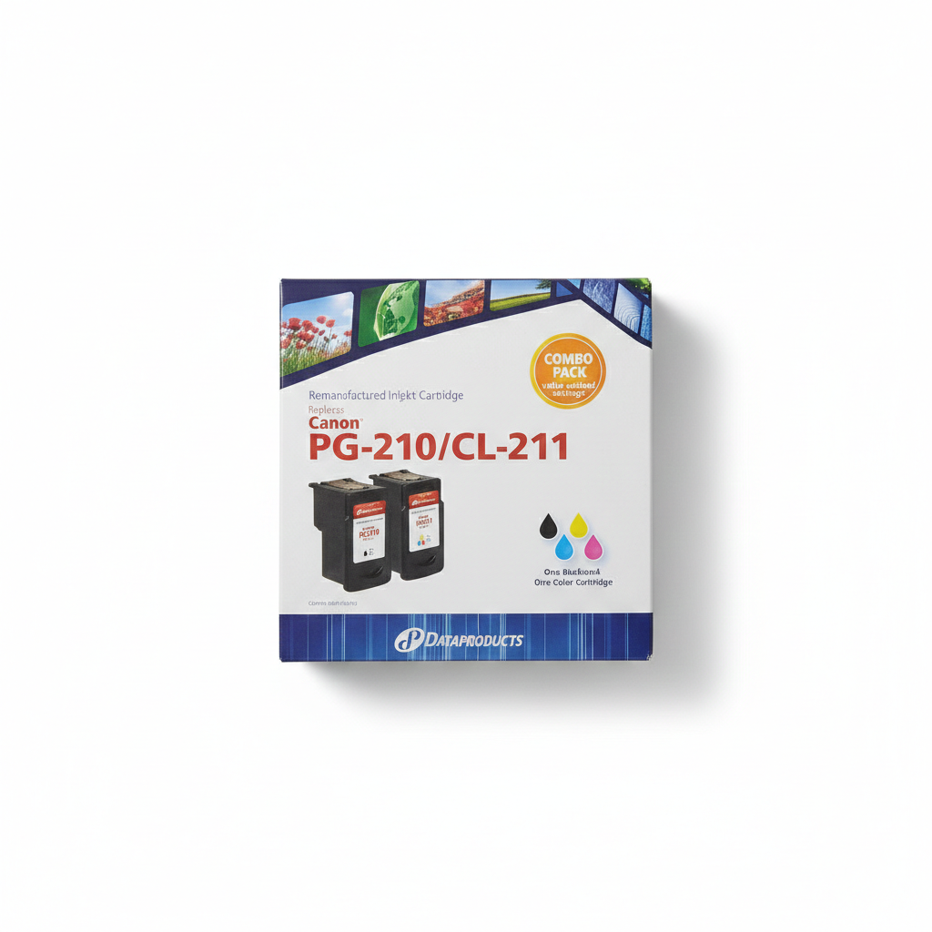 Data Products Remanufactured Inkjet Cartridges Canon PG-210/CL-211 Combo Pack