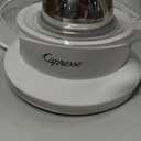 Capresso H2O Glass Kettle, 240.02, White and polished chrome, 48 ounces