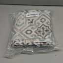 MYSKY HOME Rectangle Tablecloth 60x84 Inches -Linen Farmhouse Geometric Patterned Tablecloth Waterproof Decorative Washable Fabric Table Cloth for Kitchen Dining Moroccan Tablecloth, Grey