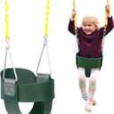 Eastern Jungle Gym Heavy-Duty High Back Full Bucket Toddler Swing, Green