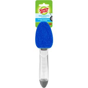 Scotch-Brite Non-Scratch Dishwand, Scrubber for Cleaning Kitchen, Bathroom, and Household, Non-Scratch Dish Scrubber Safe for Non-Stick Cookware, 1 Dishwand