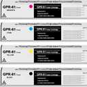 GPR-61 GPR61 High Yield Toner Cartridge GPR 61 GPR-61 Black Cyan Magenta Yellow Toner Cartridge Replacement for Canon Imagerunner Advance DX C5840i C5850i C5860i C5870i Series Printer