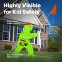 Step2 Kid Alert Street Safety Sign, Kids at Play Signage for Neighborhood Safety, 32-Inch Tall Reflective Caution Sign with Warning Flag